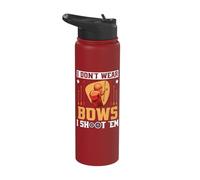 I Don't Wear Bows I Shoot Them Stainless Steel Insulated Water Bottle