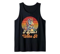 I Don't Wike It - Upset Unicorn Cute Quote Vintage Retro Tank Top