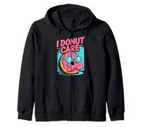 I Donut Care | Too Cool Funny Pun Donut Zip Hoodie