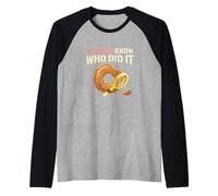 I Donut Know Who Did It Detective Coffee Cafe Shop Novelty Raglan Baseball Tee