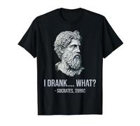 I Drank What - Socrates, 399BC Value Graphic T-Shirt, Men, Black, M
