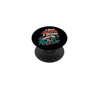 I Dream I'm A Race Car Racing Driver Humor PopSockets Adhesive PopGrip