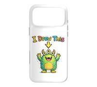 I Drew This Cute Monster Funny Kids Art Teacher Humor Case for iPhone 17 Pro Max