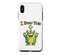 I Drew This Cute Monster Funny Kids Art Teacher Humor Case for iPhone XS Max