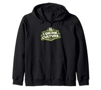 I Drink Culture Kombucha SCOBY Brewer Gift Zip Hoodie