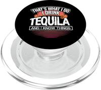 I Drink Tequila And I Know Things PopSockets PopGrip for MagSafe