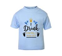 I Drink Until I Pass Out (Style Two) [BBY4] Short Sleeve Cotton Toddler t Shirt, 2-3 Years, Pastel Blue