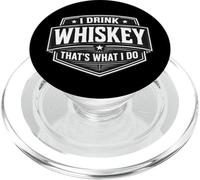 I Drink Whiskey That's What I Do Vintage Bourbon Scotch Fan PopSockets PopGrip for MagSafe