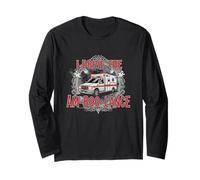 I Drive The Am-Boo-Lance Funny Halloween EMT Paramedic Long Sleeve T-Shirt
