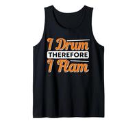 I Drum Therefore I Flam Drummer Tank Top