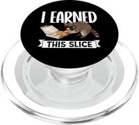 I Earned This Slice Funny Raccoon Pizza Thief Trash Panda PopSockets PopGrip for MagSafe