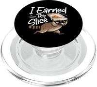 I Earned This Slice Funny Raccoon Pizza Thief Trash Panda PopSockets PopGrip for MagSafe