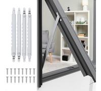 I-EASYDWW Multi-Slots Telescopic Stay Rod for Top-Hung Window, SUS304, 2 Pair, 12 Inches