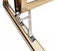 I-EASYDWW Window Hinges, Casement Winodw Hinges, Window Stays, Window Latch Lock, Window Brace, Friction Stay Hinges, Stainless Steel, 2mm Thickness, 18.5mm Groove Width, 10 Inch, 2 Pair