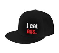 I Eat Ass Peaked Caps Classic Sun Visor Hat Plain Dad Hat for Golf Adult Running