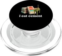 I Eat Cement Cursed Cat Funny Oddly Specific Dank Meme PopSockets PopGrip for MagSafe