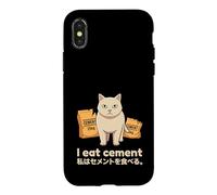 I Eat Cement Funny Cat Meme Internet Memes Funny Memes Gen-Z Case for iPhone X/XS