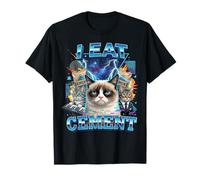 I Eat Cement Funny Cat Meme Internet Memes Funny Memes Gen-Z T-Shirt