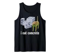 I Eat Concrete Meme Cat Meme Funny Memes Internet Memes GenZ Tank Top