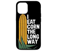 I Eat Corn The Long Way Funny Vegetable Humor Food Lover Case for iPhone 12/12 Pro