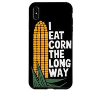 I Eat Corn The Long Way Funny Vegetable Humor Food Lover Case for iPhone XS Max
