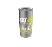 I eat Financial Data for Breakfast Stainless Steel Insulated Tumbler