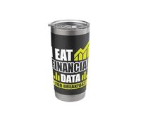 I eat Financial Data for Breakfast Stainless Steel Insulated Tumbler