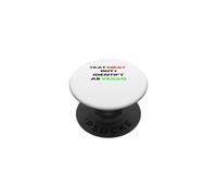 I Eat Meat But Identify As Vegan Funny Sarcastic Humor PopSockets Adhesive PopGrip