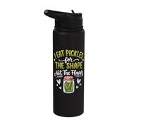 I Eat Pickles for The Shape Not The Flavor Stainless Steel Insulated Water Bottle
