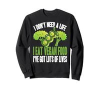I Eat Plant Food I Have More Lives Than A Video Game Sweatshirt