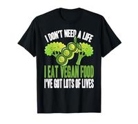 I Eat Plant Food I Have More Lives Than A Video Game T-Shirt