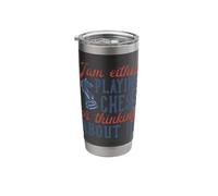 I Either Play Chess or Think About it Stainless Steel Insulated Tumbler