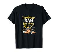 I Embrace 3AM Like a Boss Nurse Night Shift Design T-Shirt