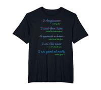 I Engineer - no, I am Good at Mathematics T-Shirt, Men's Big and Tall, Black, 5X Tall
