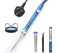 i enjoy + 60W Soldering Iron Kit, Electric, Basic & Safety, Soldering & Desoldering Equipment, Temperature Controlled, UK Plug, For Electronics Repair & Jewellery