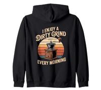 I Enjoy A Dirty Grind Every Morning Coffee Zip Hoodie