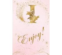 I Enjoy: A stylish personalized notebook with your letter - 150 lined pages for writing, notes, and journaling