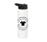 I Enjoy Long Romantic Walks Through Thrift Stores Thrifting Stainless Steel Insulated Water Bottle