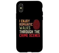 I Enjoy Romantic Walks Through The Crime Scenes Forensic Case for iPhone X/XS