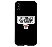 I Enjoy Romantic Walks Through The Meat Dept. Carnivore Joke Case for iPhone XS Max