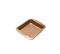 i enjoy + Square Cake Tin for Baking 20cm,Non Stick Carbon Steel Cake pan,Brownie Tray with Even Heat Distribution