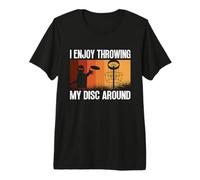 I Enjoy Throwing My Disc Golf Ultimate Frisbee Flying Disc Premium T-Shirt