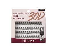 i-ENVY 30D Extension Cluster Individual Lashes Easy to Apply Flat Tapered-End Root Pre-fanned Volume Lashes J Curl with Soft Fiber Quick Applicat