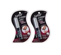 i-Envy by KISS Super Strong Hold Eyelash Adhesive Waterproof, Long-Lasting Strip Lash Glue, Natural-Looking Allergy & Latex Free with Brush Applicator (Black, 2 Pack)