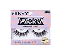 i-ENVY False Lashes Flick'd D-Curl Strip Lashes Volume Bouncy Natural Clear Band Cat Eye Dramatic Trendy Extensions Reusable Eye Lashes (02)