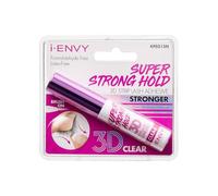 i-Envy Super Strong Hold 3D Strip Lash Glue Brush-On False Eyelash Adhesive, Waterproof, Hypoallergenic, Latex & Formaldehyde Free (Clear)
