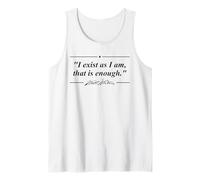 I Exist AS I AM That is Enough Walt Whitman Quote Tank Top