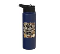 I Fall Asleep to Murder Shows Like a Normal Person Stainless Steel Insulated Water Bottle