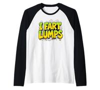 I Fart Lumps Funny Rude Joke Gas Cloud Novelty Raglan Baseball Tee