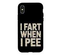I Fart When I Pee Embarrassing Bathroom Gag - Case for iPhone X/XS